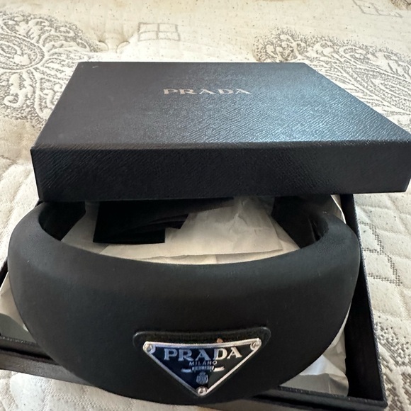 Prada Black Padded Headband - Picture 3 of 8